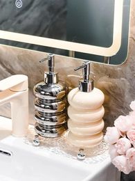 Liquid Soap Dispenser Modern Minimalism Luxury Lotion Bottle Ceramic Hand Sanitizer Bathroom Shower Empty Split Press