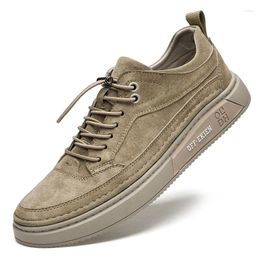 Walking Shoes Pig Skin Leather Mens Casual Slip Resistent Rubber Luxury Footwear For Male Canvas Shoe Zapatillas Hombre