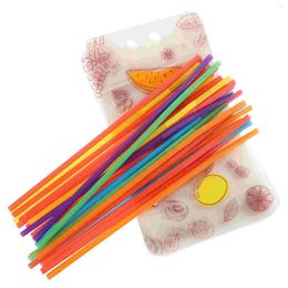 Disposable Cups Straws 25 Pcs Drink Bags Pouches Aldult Drinking Composite Material Drinks