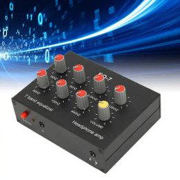 Amplifier 7 Band Car Sound Equaliser Output Input 12dB High Bass Adjustment Dual Channel Digital Equaliser