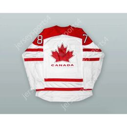 Gdsir Custom SIDNEY CROSBY 87 CANADA WHITE HOCKEY JERSEY NEW Top Ed S-M-L-XL-XXL-3XL-4XL-5XL-6XL