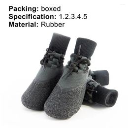 Dog Apparel 4Pcs Fashion Puppy Shoes Non-Slip Absorption Casual Socks