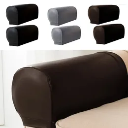 Chair Covers 2pcs Sofa Armrest Couch Dustproof Waterproof Stretchy PU Resin Soft