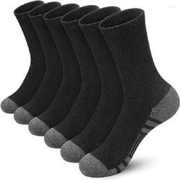 Men's Socks 5 Pairs Of Cotton In Sports Black And White Gray Long Comfortable Convenient