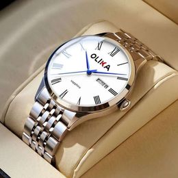 87 Hot Selling Dual Calendar Business Men's with Luminous Waterproof Simple Quartz Watch 97