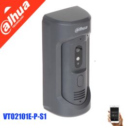 Intercom Dahua Intercom VTO2101EPS2 2MP HD Video Doorbell Support Mic Builtin Speake Bidirectional Talk Zinc Alloy Panel POE IK10 IP65