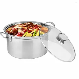 Double Boilers Cookware Pot Multi-Function Steamed Single Handle Stainless Steel Steamer Cooking Gifts