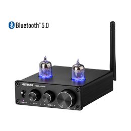 Amplifier AIYIMA 6K4 Vacuum Tube Amplifier Preamplifier Bluetooth 5.0 Preamp AMP With Treble Bass Tone Adjustment For Home Sound Theatre