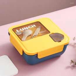 Dinnerware Large Capacity Plastic Portable Student Adult Microwave Bento Box With Lid Kids Office Container