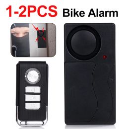 Kits 12pcs Wireless Remote Control Bike Alarm Detector Motorcycle Door Windows Electric Security Vibration Warning Sensor Alert