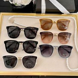 2024 10% OFF Luxury Designer New Men's and Women's Sunglasses 20% Off style small fragrant board for women 6090 The same fashion box anti-UV tide