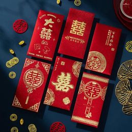 Gift Wrap Chinese Style Wedding Red Envelope Good Luck Gold Stamping Large Size Money Box Lucky Pocket Party