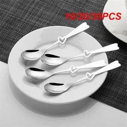 Coffee Scoops 10/20/30PCS Cute Stirring Scoop Easy Cleaning Creative Dessert Dinnerware Round Finely Polished Machine Throwing