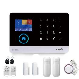 Kits PG103 Home Burglar Security Alarm System 433MHz WiFi GSM Alarm Wireless Tuya Smart House App Control Smart Life Home Accessory