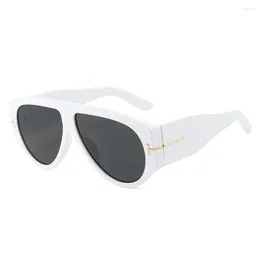 Sunglasses 2024 T-shaped For Men And Women Frog Mirror Simple Men's Glasses