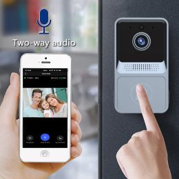 Doorbells Smart Wireless Doorbell WIFI Video Phone Intercom 100° Wide Vision HD Camera Infrared Night Vision Home Security Alarm Doorbell