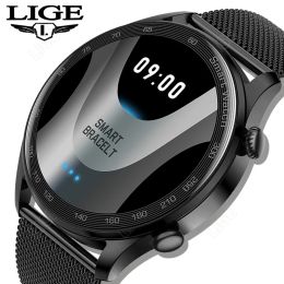 Watches LlGE Bluetooth Dialling Smart Watch Men Colour Screen Full touch IP67 waterproof Encoder Fitness Tracker Smart Clock Smartwatch