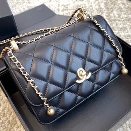 Double Classic Ball Designer Luxury Quilted Fashion Women Pattern Mini Shoulder Golden Bag Chain Diamond High Quality Vintage Genuine Leather Zipper Handbag