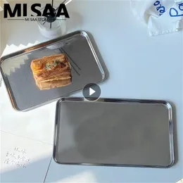 Plates Cake Dessert Plate Sleek Multifunction High Quality Stainless Steel Durable The Perfect Addition To Any Gathering