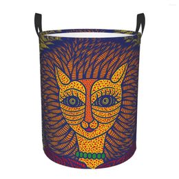 Laundry Bags Yayoi Kusama Self-Portrait Basket Collapsible Abstract Art Clothing Hamper Toys Organiser Storage Bins