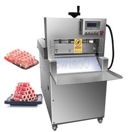 CNC Commercial 2 Roll Stainless Steel Full Automatic Beef Mutton Bacon Slicer