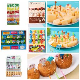 Forks 12/16/20/48/52/pcs Cartoon Animal Children Snack Cake Lunches Party Tableware Dessert Pick Fruit Fork Toothpick