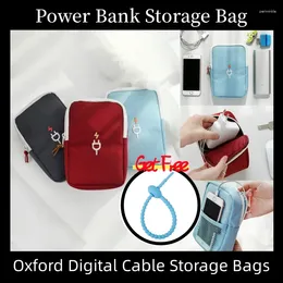 Storage Bags Carrying Case Pouch For USB Power Bank Digital Cable Sundries Organiser Electronics Accessories