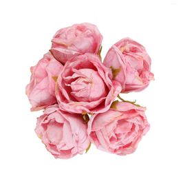 Decorative Flowers Artificial Rose Decor DIY Decoration Flower Fake Bouquet For Wedding Home Party