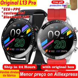 Watches Original L13 Pro Smart Watch Men Bluetooth Call NFC IP67 Waterproof ECG+PPG Blood Pressure Heart Rate Fitness Tracker Smartwatch