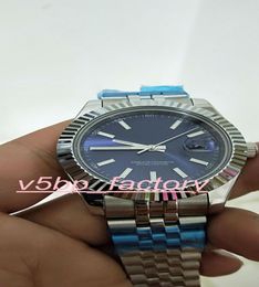 Classic Series Datejust 41mm 126334 Fluted Bezel Blue Dial Stainless Steel Asia ETA 2813 Movement Automatic Mens Watch Watches2194406