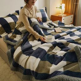 Blankets Winter Blanket Throw Soft Chenille Yarn Knitted For Couch Bed Warm Sleeping