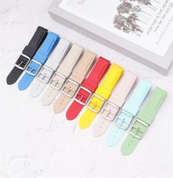 Watch Bands Curved End 20mm Rubber Strap Suitable for Moon Colourful band Fashion Acessories 2209123889711