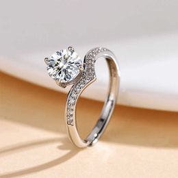 Crown Ring Fashion Adjustable Opening Ring Light Luxury and Unique Design New Couple Ring