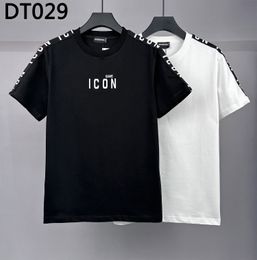 DSQ PHANTOM TURTLE Men's T-Shirts Mens Designer T Shirts Black White Cool T-shirt Men Summer Italian Fashion Casual Street T-shirt Tops Plus Size M-XXXL 6177