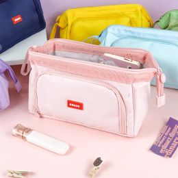 Bags Kawaii Pencil Case Large Capacity MultiColor Pencil Bag Simple Boys Girls Back To School Office Supplies