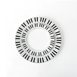 Plates Piano Key Creative Porcelain Dish Set Modern Design Home Decorative Dinner Serving Ceramic Tableware