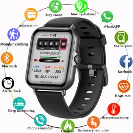 Watches New Bluetooth Answer Call Smart Watch Men Dial Call Fitness Tracker IP67 Waterproof Smartwatch for Xiaomi Watch men women +Box