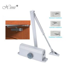 Accessories 4560kg Aluminium Automatic Door Closers Security System Adjustable Closing/Latching Speed For Left And Right Hand Doors