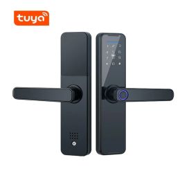 Lock Tuya Fingerpirnt Password Smart Door Lock Digital Keypad Electronic Lock Card Keys Fingerprint Tuya Bluetooth Smart Lock Keyless