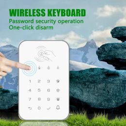 Keyboard Wireless Touch Keyboard Lock 433Mhz Frequency Ev1527 Encoding For Arms Disarms Security System Passcode RFID Connected Alarm Hub