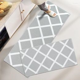 Carpets Modern Minimalist Kitchen Floor Mat Large Area Non-slip For Living Room Home Stain Resistant Oil-proof Pvc Leather Rugs