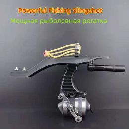 Slingshots Laser Fishing Slingshot Hunting Set Catapult Suit Outdoor Shooting Fishing Reel+Dart+Rubber Tube Fishing