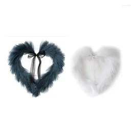 Decorative Flowers Faux Pampas Wreath 16.14 Inch Heart-Shaped Autumn Door Wall Ornament Christmas Artificial For Boho Style Retail