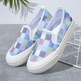 Casual Shoes Women's Flat Summer Breathable All-match Sneakers For Women Soft Bottom Non-slip Slip-on Flats