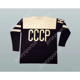 Gdsir Custom 1954 REPLICA CCCP RUSSIAN HOCKEY JERSEY NEW Top Ed S-M-L-XL-XXL-3XL-4XL-5XL-6XL