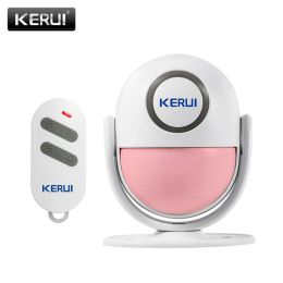 Doorbells KERUI P6 Welcome Alarm Chime Wireless Security Protection Infrared IR Motion Sensor Door bell Alarm Doorbell+Remote Controller