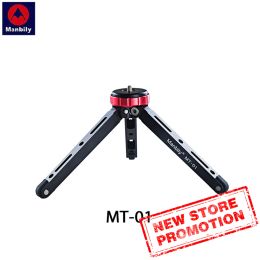Monopods Mt01 Mini Tripod Desktop Live Video Bracket Low Angle of View Shooting Can Carry 80kg for Mobile Phones and Digital Slr Cameras