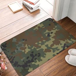 Carpets Flecktarn Camouflage Doormat Rug Carpet Mat Footpad Polyester Anti-slip Durable Entrance Kitchen Bedroom Balcony Toilet