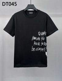 DSQ PHANTOM TURTLE Men's T-Shirts Mens Designer T Shirts Black White Cool T-shirt Men Summer Italian Fashion Casual Street T-shirt Tops Plus Size M-XXXL 6206