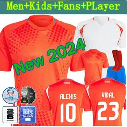 ChILe 2024 Soccer Jerseys ALEXIS VIDAL Kids Kit National Team Football Shirt Home Red Away White Full Set Men Camiseta 24 25 Copa America ZAMORANO ISLA uniform